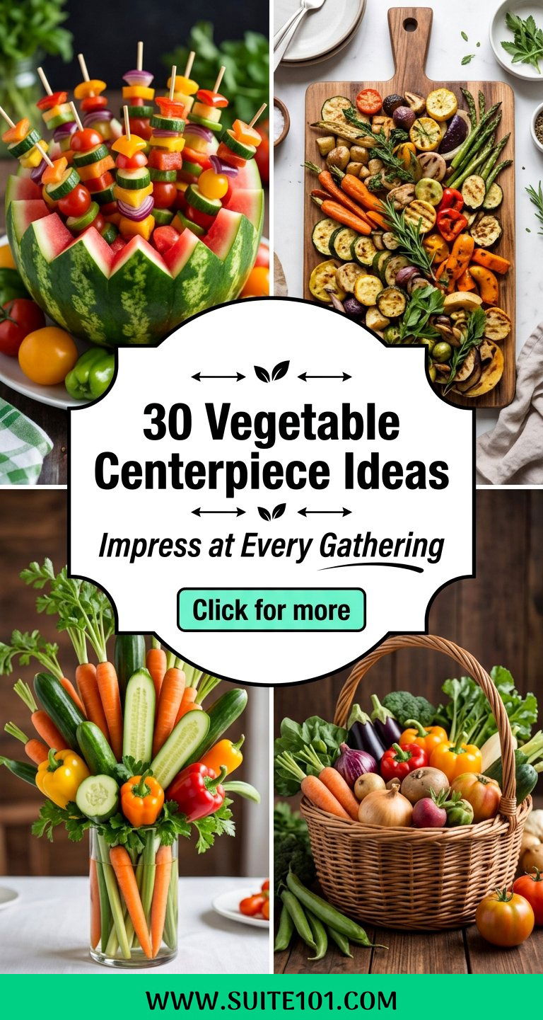 30 Vegetable Centerpiece Ideas to Impress at Every Gathering - 30 Vegetable Centerpiece Ideas to Impress at Every Gathering