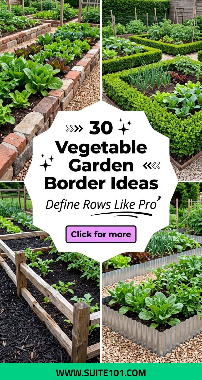 30 Vegetable Garden Border Ideas to Define Rows and Boost Growth - 30 Vegetable Garden Border Ideas to Define Rows and Boost Growth
