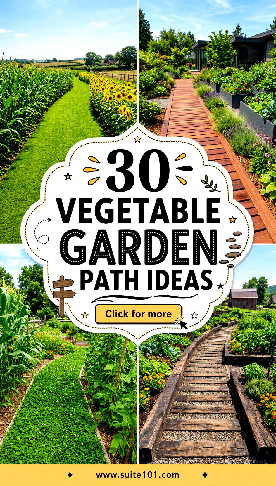 30 Vegetable Garden Path Ideas for Easier Harvests and Style - 30 Vegetable Garden Path Ideas for Easier Harvests and Style