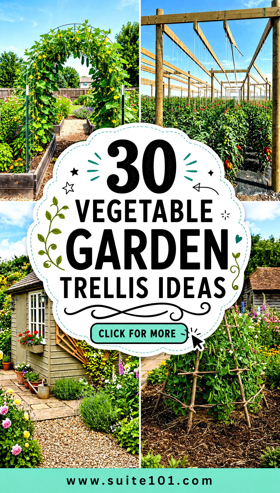30 Vegetable Garden Trellis Ideas to Grow Up and Thrive - 30 Vegetable Garden Trellis Ideas to Grow Up and Thrive