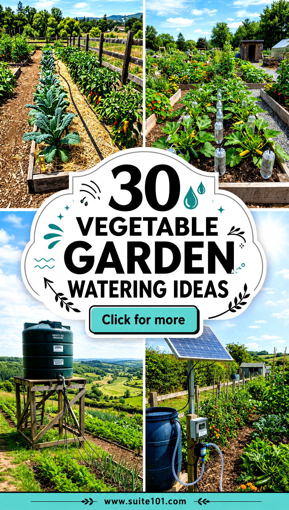 30 Vegetable Garden Watering Ideas for Strong Healthy Growth - 30 Vegetable Garden Watering Ideas for Strong, Healthy Growth