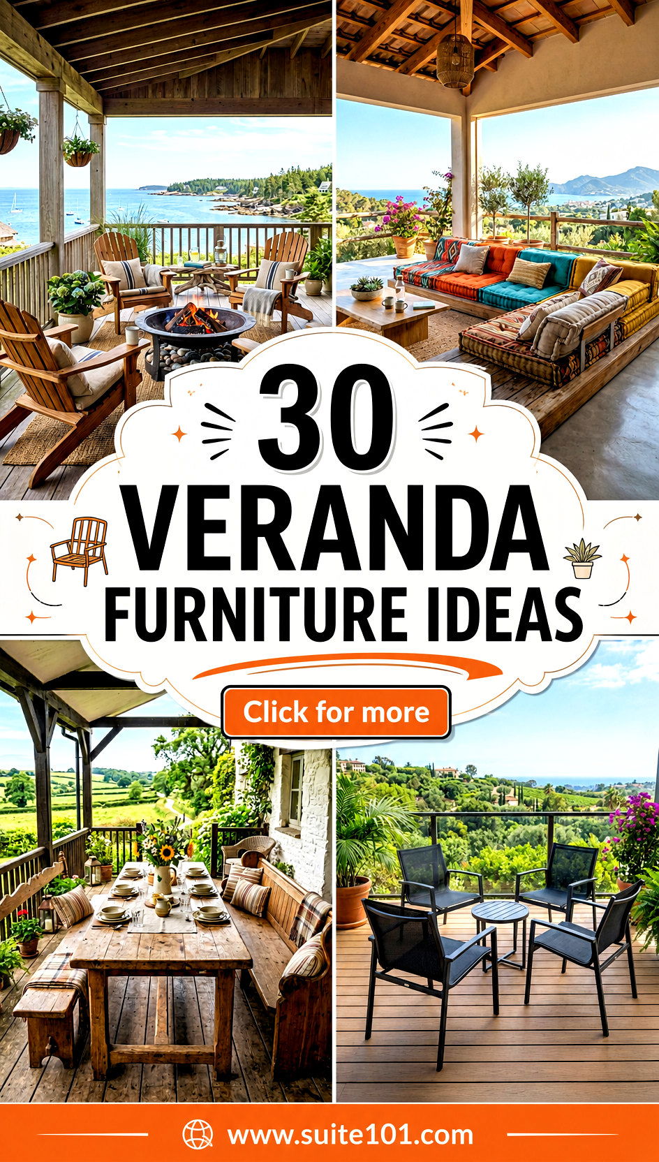 30 Veranda Furniture Ideas to Upgrade Your Outdoor Seating Zone - 30 Veranda Furniture Ideas to Upgrade Your Outdoor Seating Zone