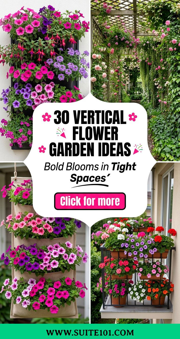30 Vertical Flower Garden Ideas for Bold Blooms in Tight Spaces - 30 Vertical Flower Garden Ideas for Bold Blooms in Tight Spaces
