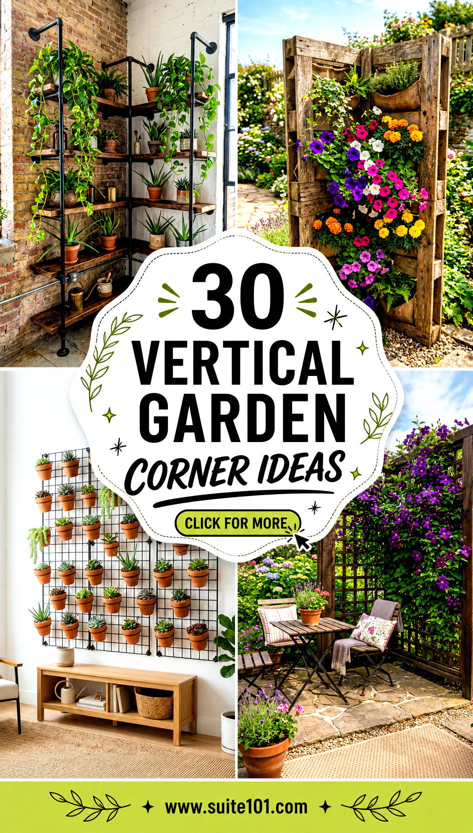 30 Vertical Garden Corner Ideas for Stylish Space-Saving Planting - 30 Vertical Garden Corner Ideas for Stylish, Space-Saving Planting