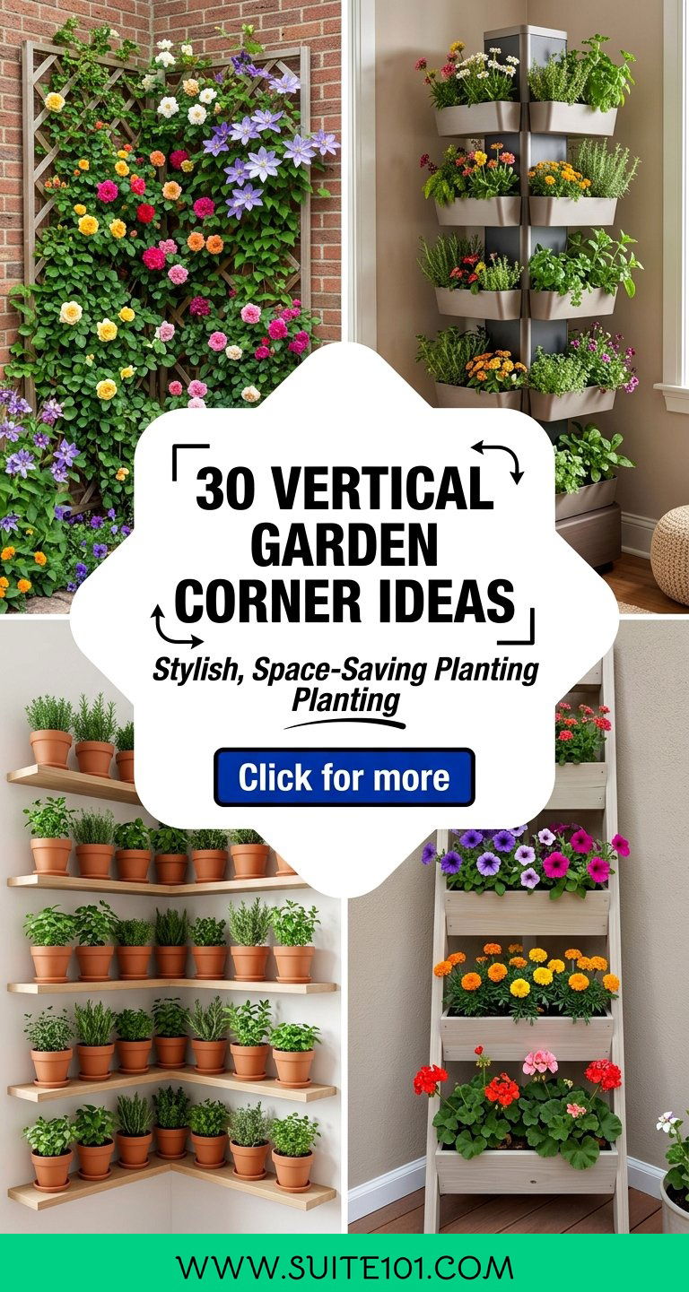 30 Vertical Garden Corner Ideas for Stylish Space-Saving Planting - 30 Vertical Garden Corner Ideas for Stylish, Space-Saving Planting
