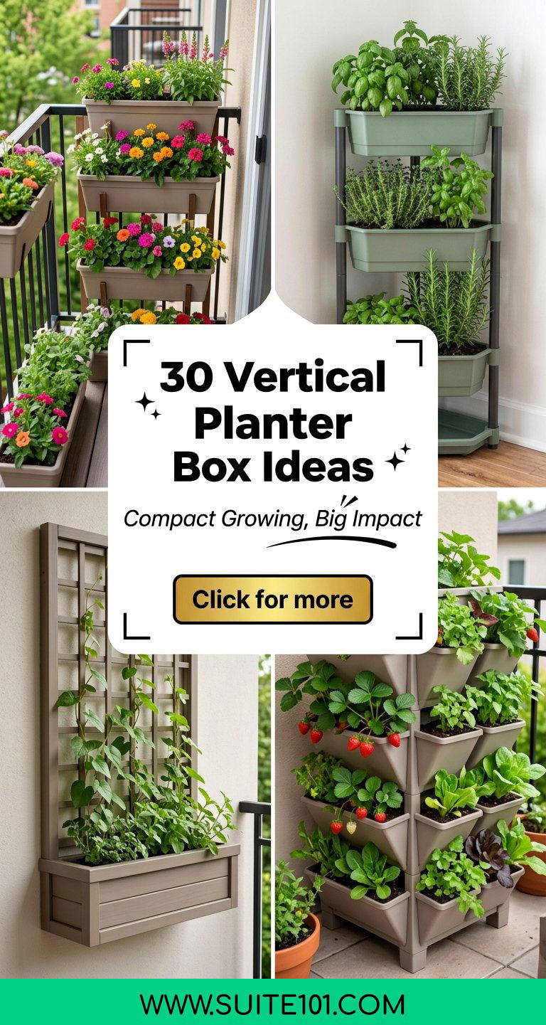 30 Vertical Planter Box Ideas for Compact Balconies and Patios - 30 Vertical Planter Box Ideas for Compact Balconies & Patios