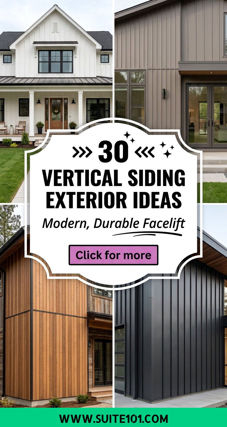 30 Vertical Siding Exterior Ideas for a Modern Durable Facelift - 30 Vertical Siding Exterior Ideas for a Modern, Durable Facelift