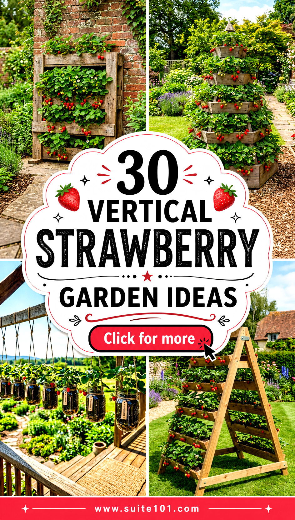 30 Vertical Strawberry Garden Ideas for Sweet Picks in Tiny Spaces - 30 Vertical Strawberry Garden Ideas for Sweet Picks in Tiny Spaces