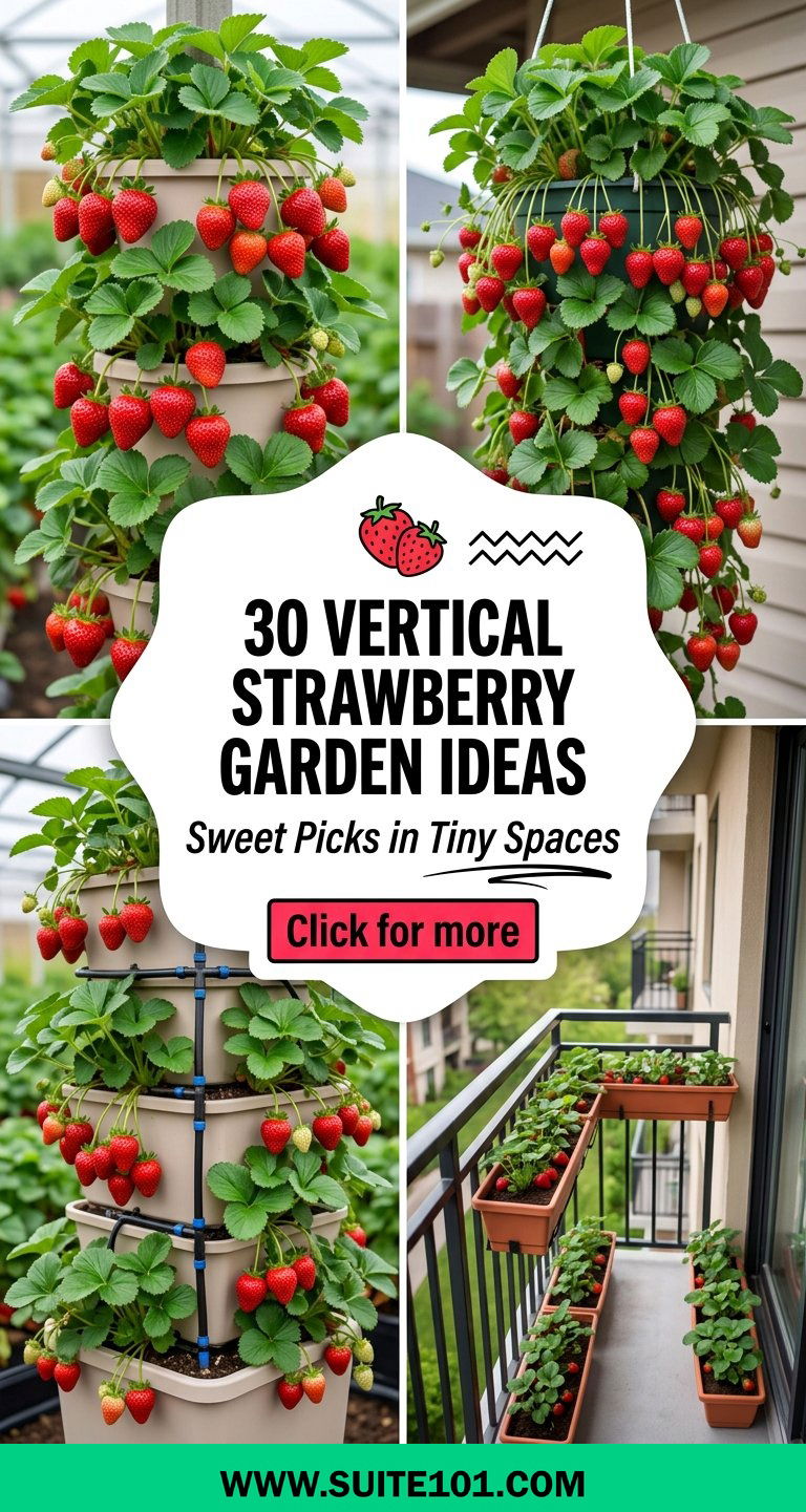 30 Vertical Strawberry Garden Ideas for Sweet Picks in Tiny Spaces - 30 Vertical Strawberry Garden Ideas for Sweet Picks in Tiny Spaces