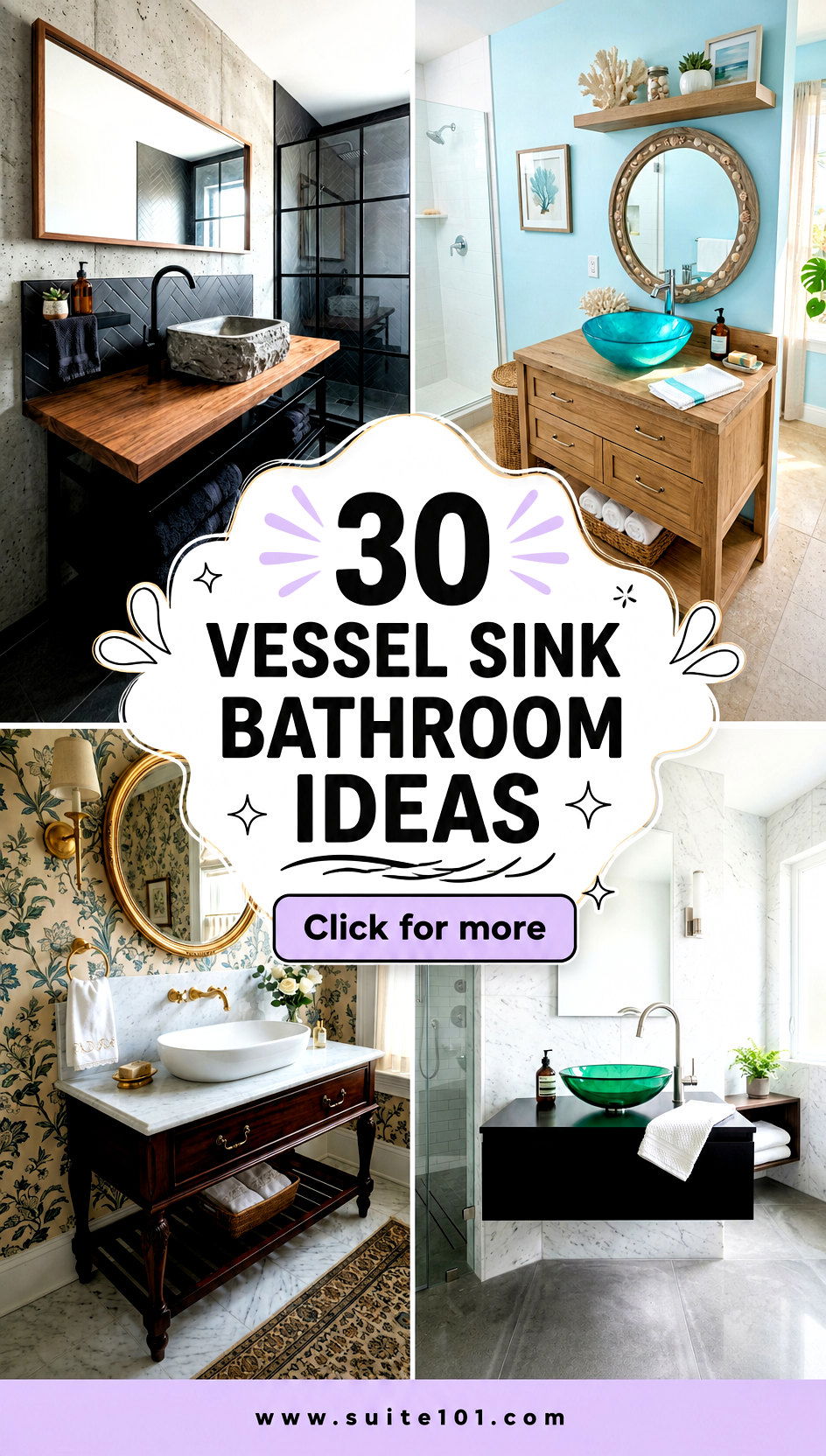 30 Vessel Sink Bathroom Ideas for a Spa-Like Upgrade Today - 30 Vessel Sink Bathroom Ideas for a Spa-Like Upgrade Today