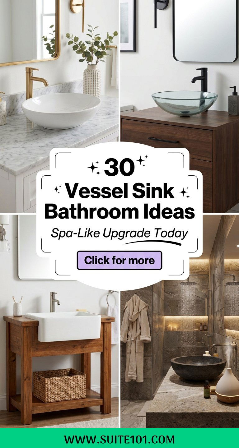 30 Vessel Sink Bathroom Ideas for a Spa-Like Upgrade Today - 30 Vessel Sink Bathroom Ideas for a Spa-Like Upgrade Today