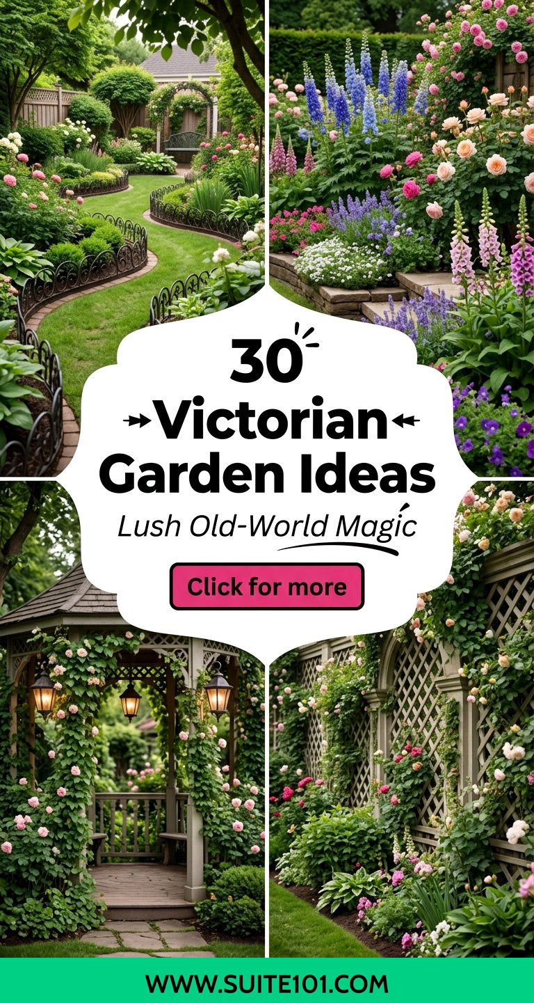 30 Victorian Garden Ideas for Lush Old-World Charm Outdoors - 30 Victorian Garden Ideas for Lush, Old-World Charm Outdoors