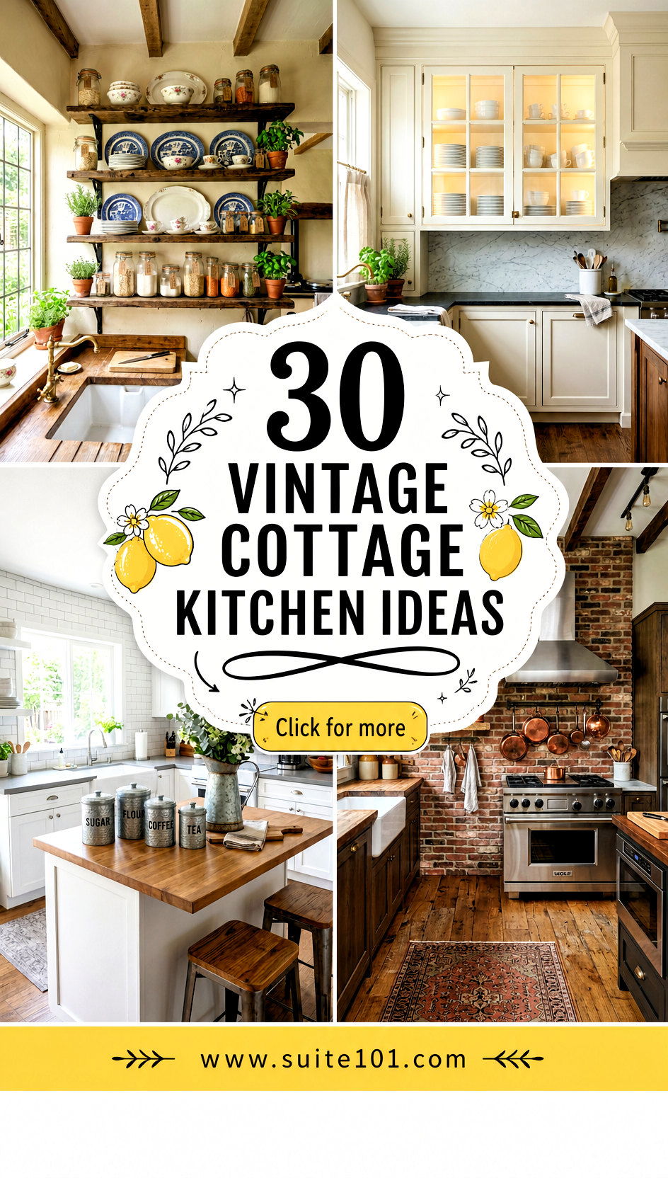 30 Vintage Cottage Kitchen Ideas for Cozy Classic Charm - 30 Vintage Cottage Kitchen Ideas for Cozy, Classic Charm