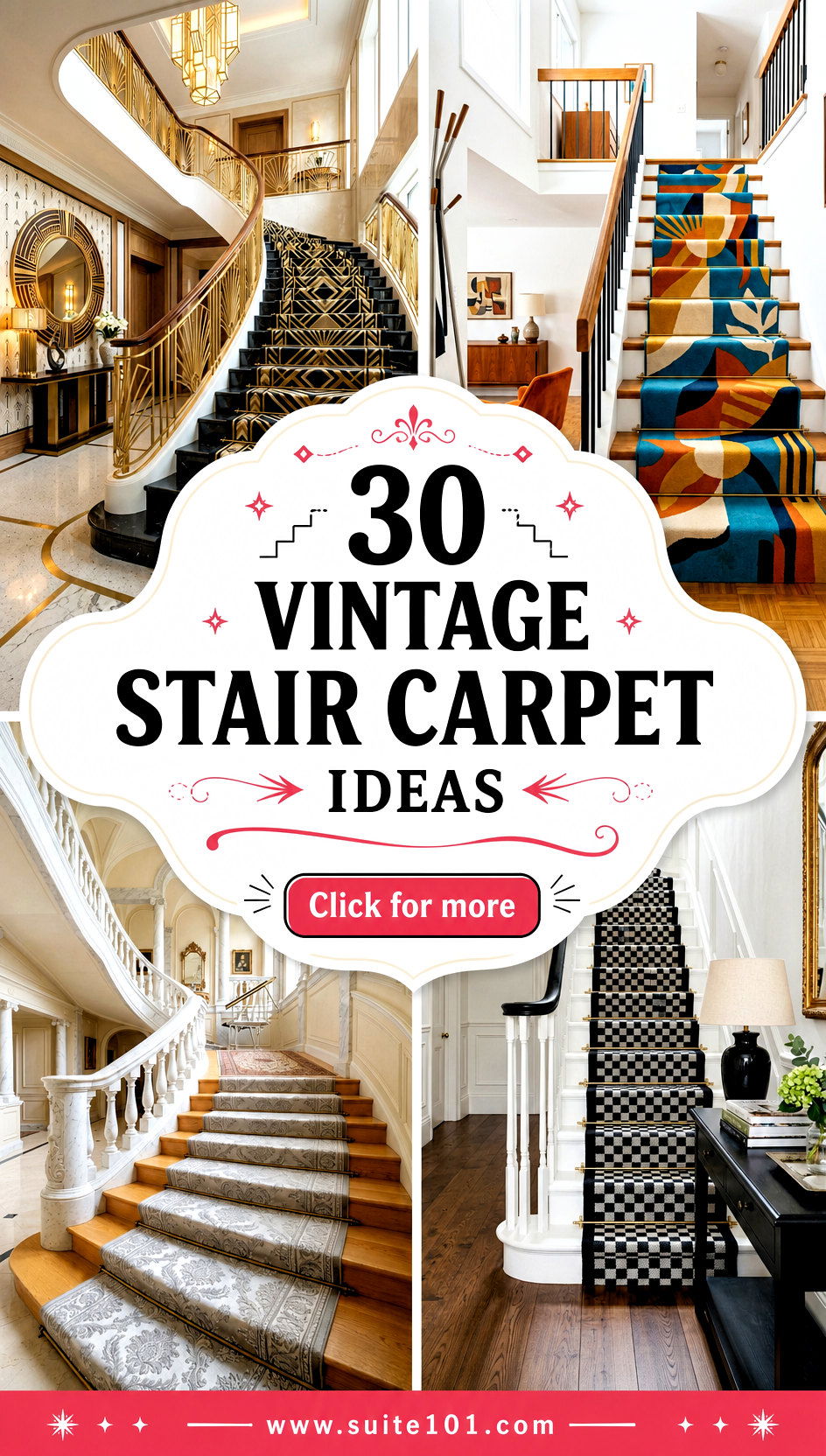 30 Vintage Stair Carpet Ideas for Timeless Floor Charm - 30 Vintage Stair Carpet Ideas for Timeless Floor Charm