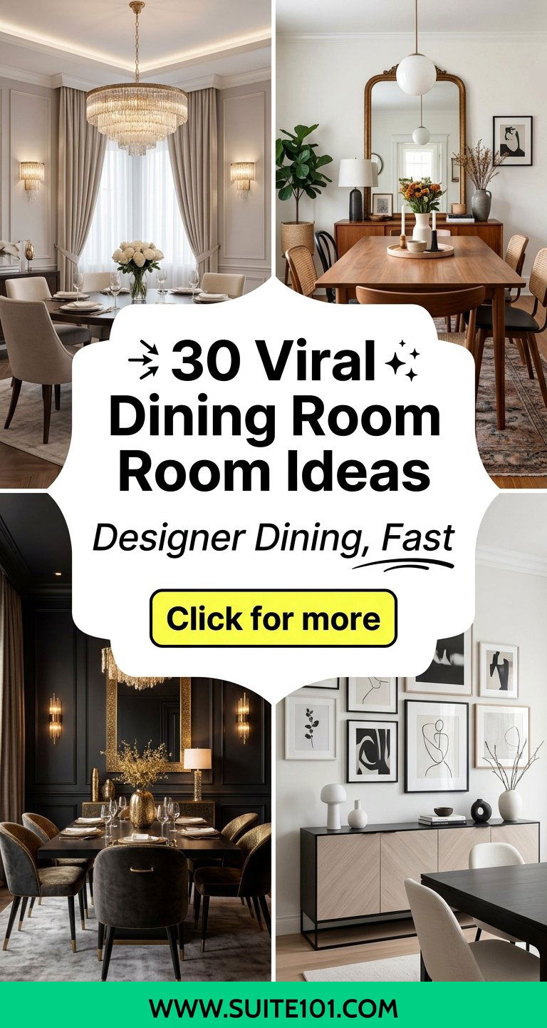 30 Viral Dining Room Ideas That Look Designer-Ready Fast - 30 Viral Dining Room Ideas That Look Designer-Ready Fast