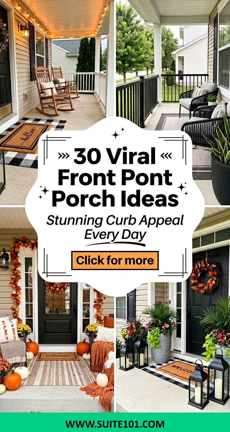 30 Viral Front Porch Ideas for Stunning Curb Appeal Every Day - 30 Viral Front Porch Ideas for Stunning Curb Appeal Every Day