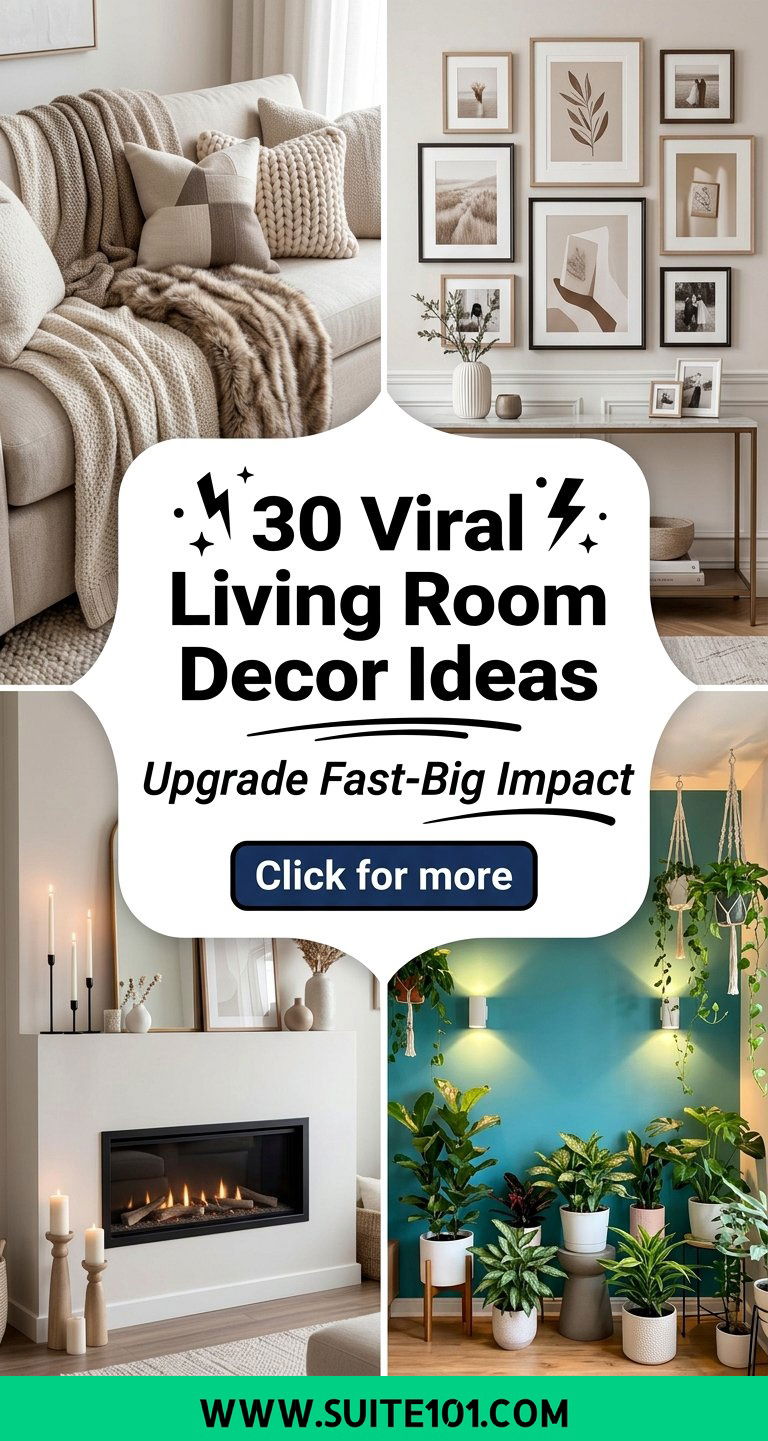 30 Viral Living Room Decor Ideas to Upgrade Your Space Fast - 30 Viral Living Room Decor Ideas to Upgrade Your Space Fast