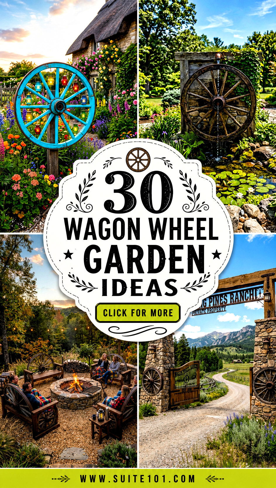 30 Wagon Wheel Garden Ideas for Rustic Charming Outdoor Spaces - 30 Wagon Wheel Garden Ideas for Rustic, Charming Outdoor Spaces