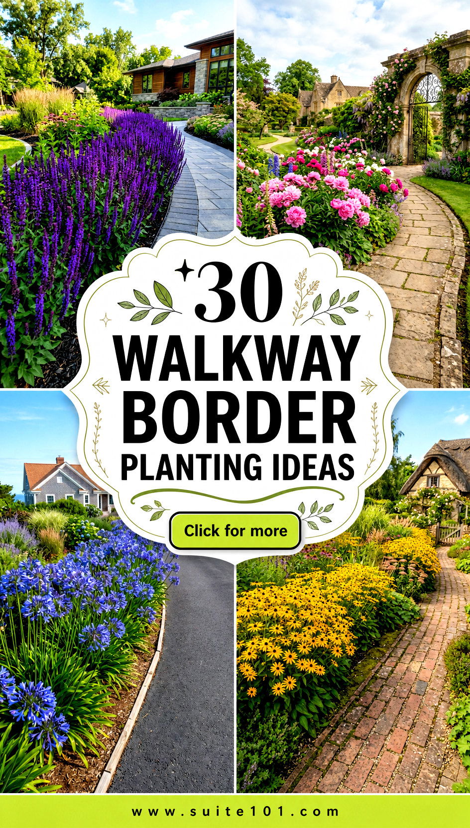 30 Walkway Border Planting Ideas for Lush Curb Appeal Fast - 30 Walkway Border Planting Ideas for Lush Curb Appeal Fast
