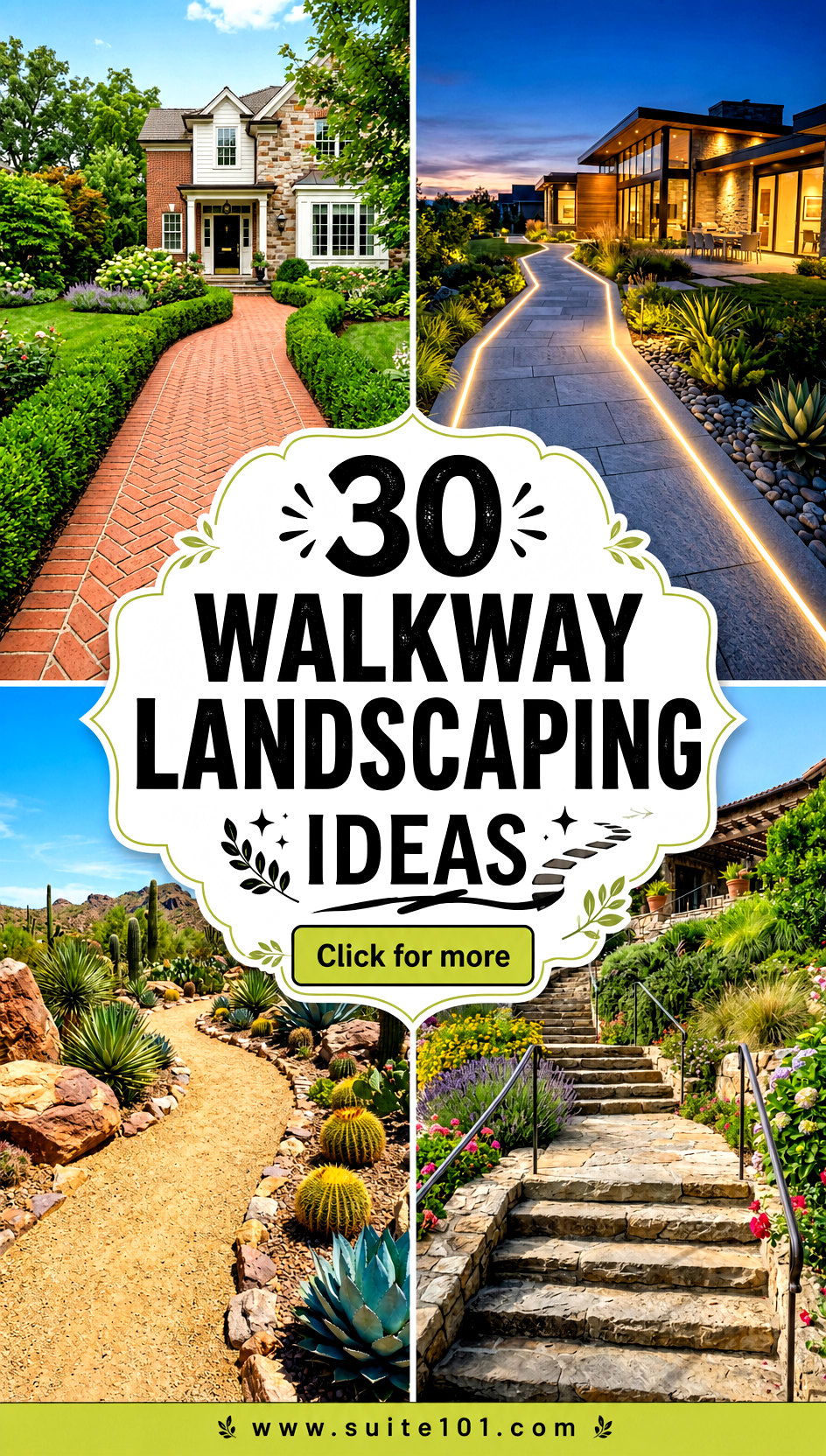 30 Walkway Landscaping Ideas for a Beautiful First Impression - 30 Walkway Landscaping Ideas for a Beautiful First Impression