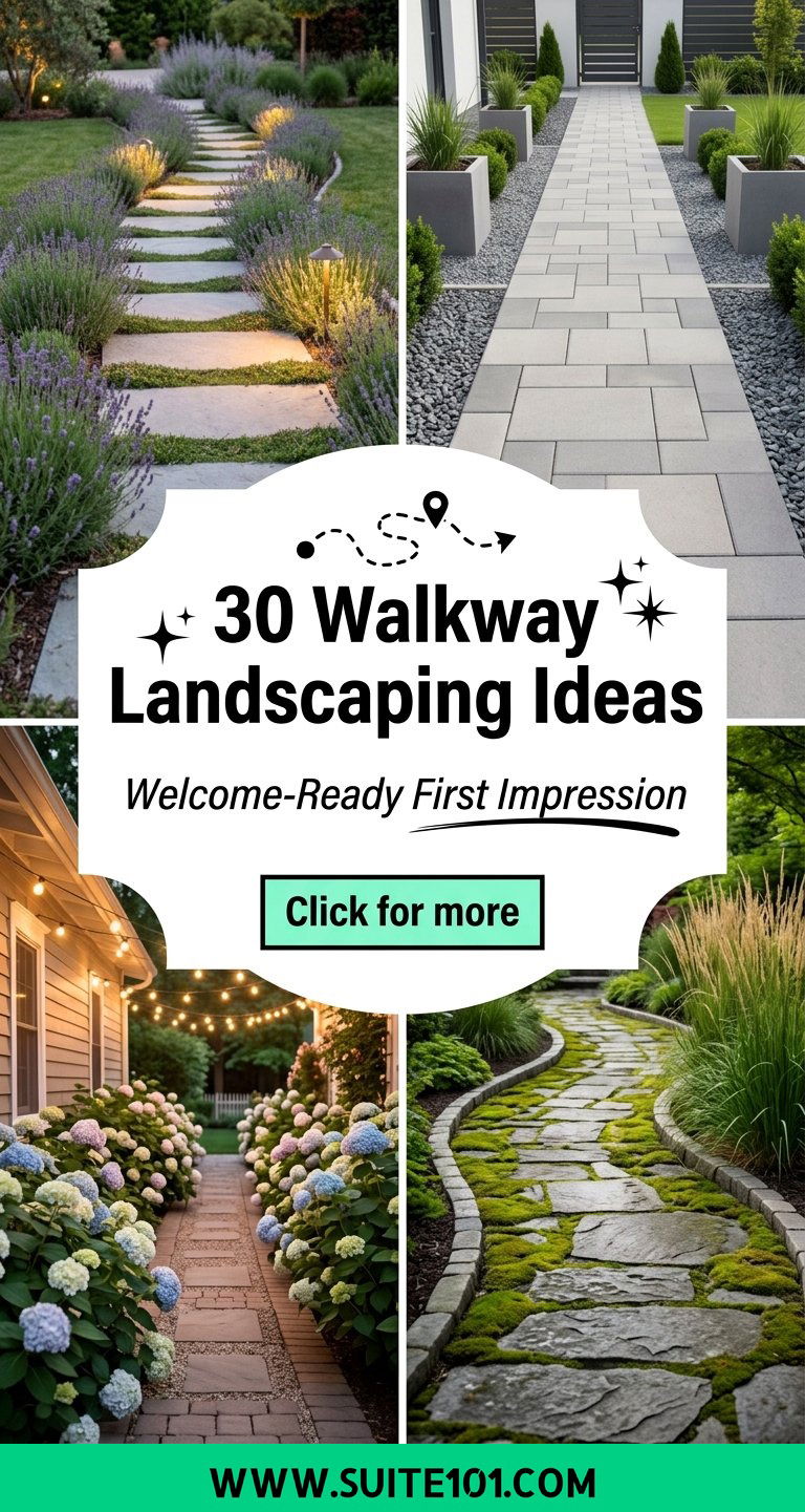 30 Walkway Landscaping Ideas for a Beautiful First Impression - 30 Walkway Landscaping Ideas for a Beautiful First Impression