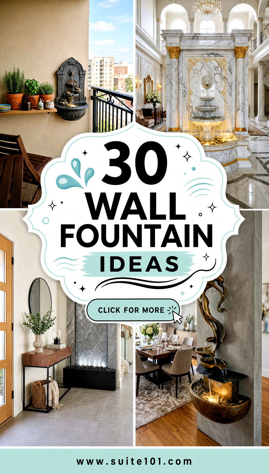 30 Wall Fountain Ideas for a Relaxing Feature Wall Youll Love - 30 Wall Fountain Ideas for a Relaxing Feature Wall You'll Love