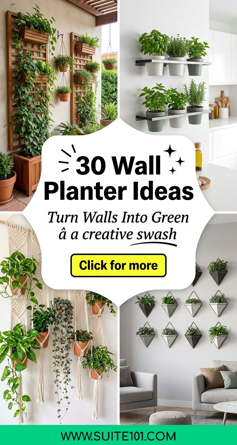 30 Wall Planter Ideas to Turn Empty Walls Into Green Showpieces - 30 Wall Planter Ideas to Turn Empty Walls Into Green Showpieces