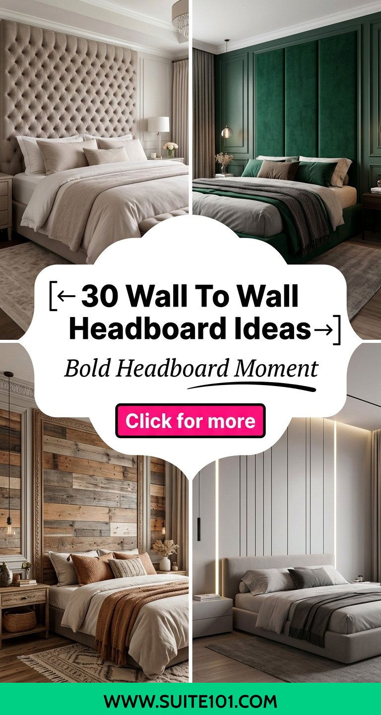 30 Wall To Wall Headboard Ideas for a Statement Bedroom Wall - 30 Wall To Wall Headboard Ideas for a Statement Bedroom Wall