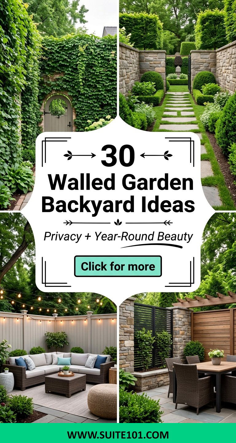 30 Walled Garden Backyard Ideas for Privacy and Year-Round Beauty - 30 Walled Garden Backyard Ideas for Privacy and Year-Round Beauty
