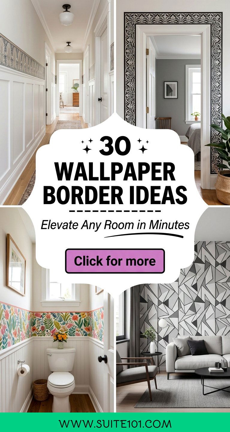 30 Wallpaper Border Ideas to Elevate Any Room in Minutes - 30 Wallpaper Border Ideas to Elevate Any Room in Minutes