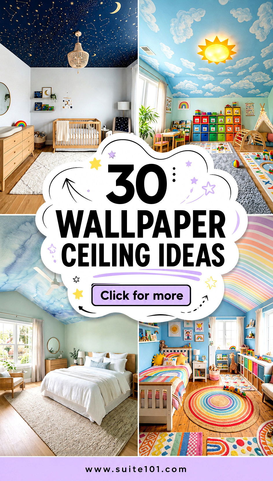 30 Wallpaper Ceiling Ideas to Add Drama Without Full Renovation - 30 Wallpaper Ceiling Ideas to Add Drama Without Full Renovation