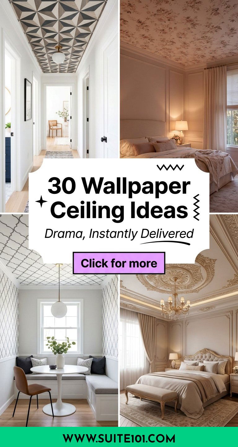 30 Wallpaper Ceiling Ideas to Add Drama Without Full Renovation - 30 Wallpaper Ceiling Ideas to Add Drama Without Full Renovation