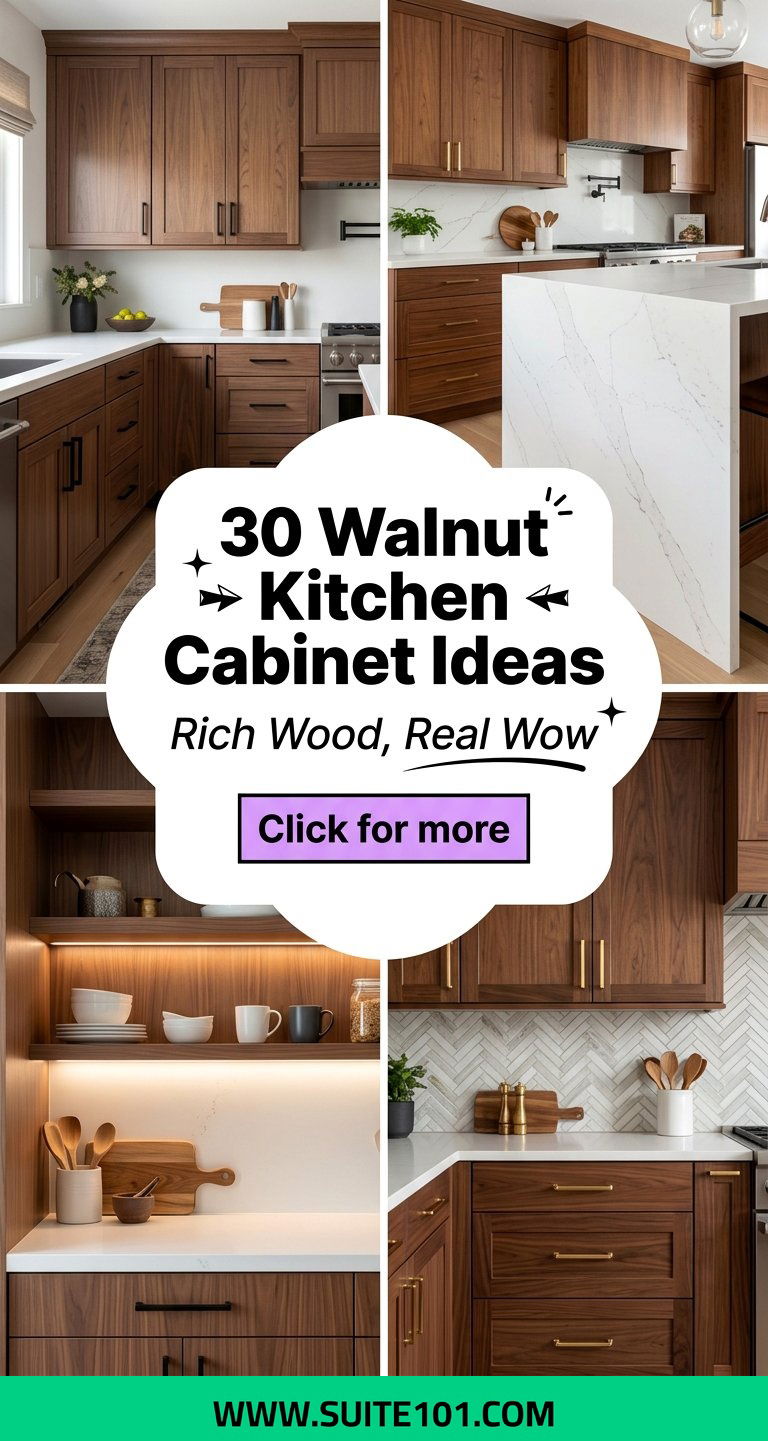 30 Walnut Kitchen Cabinet Ideas to Inspire a Stunning Kitchen - 30 Walnut Kitchen Cabinet Ideas to Inspire a Stunning Kitchen