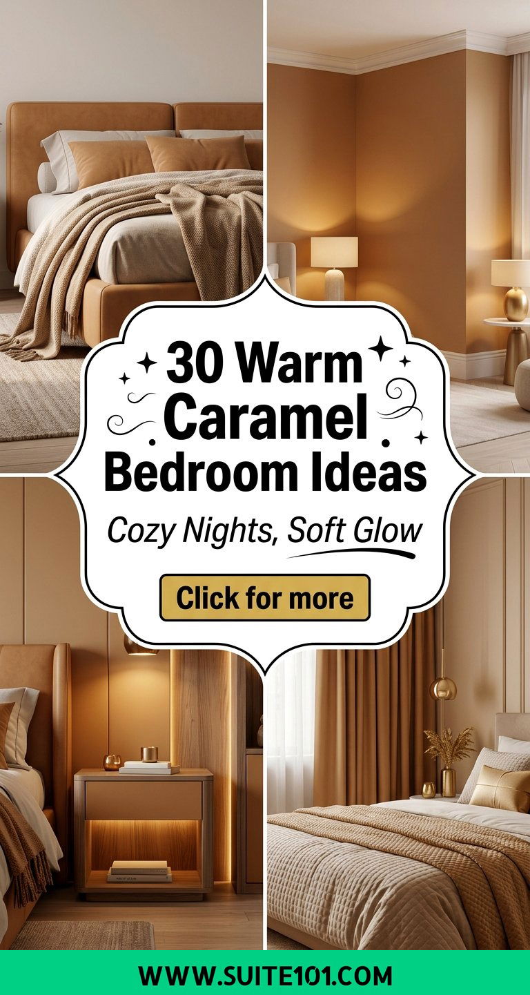 30 Warm Caramel Bedroom Ideas for Cozy Nights and Soft Glow - 30 Warm Caramel Bedroom Ideas for Cozy Nights and Soft Glow