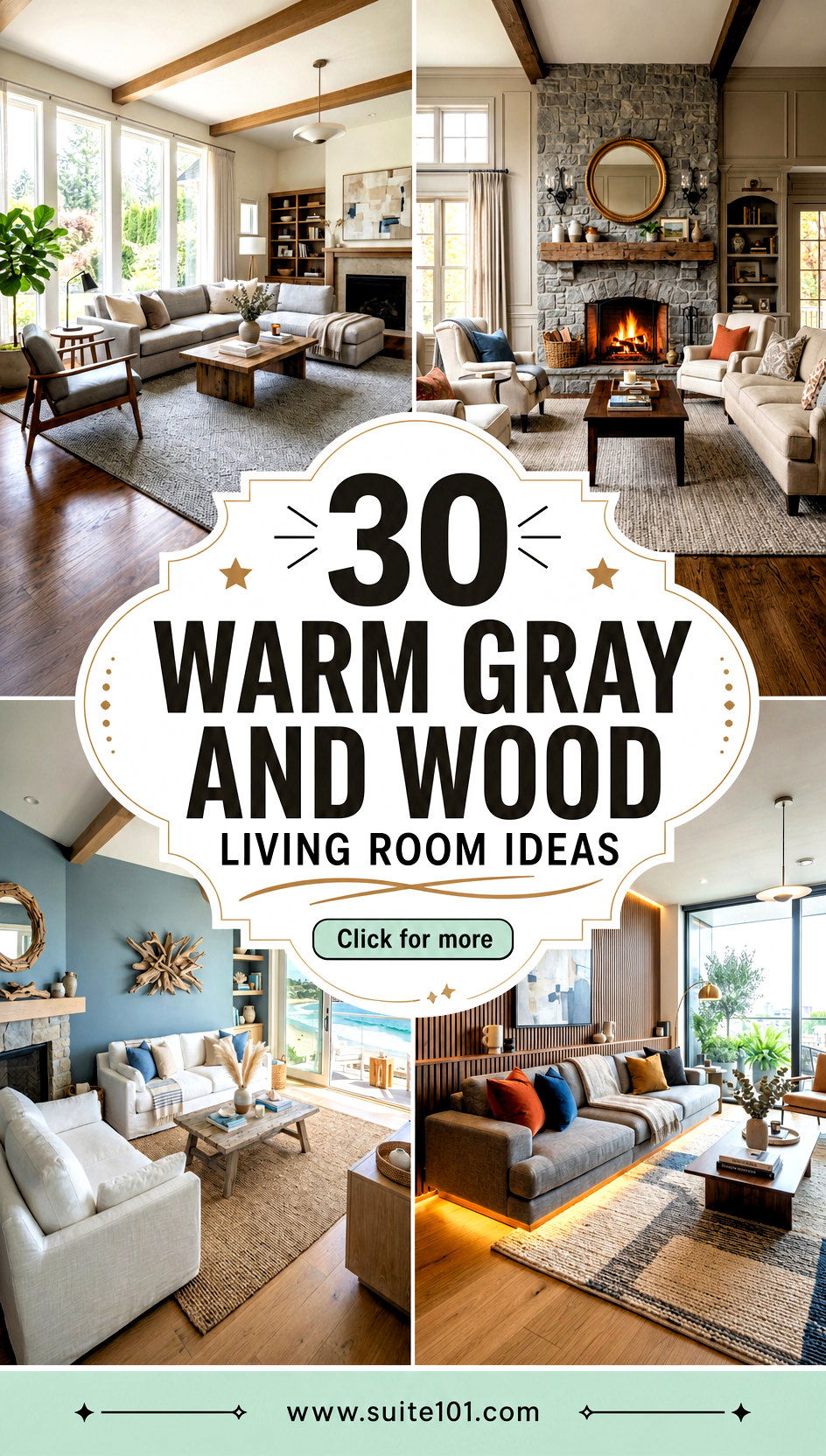 30 Warm Gray and Wood Living Room Ideas for Cozy Modern Comfort - 30 Warm Gray and Wood Living Room Ideas for Cozy Modern Comfort