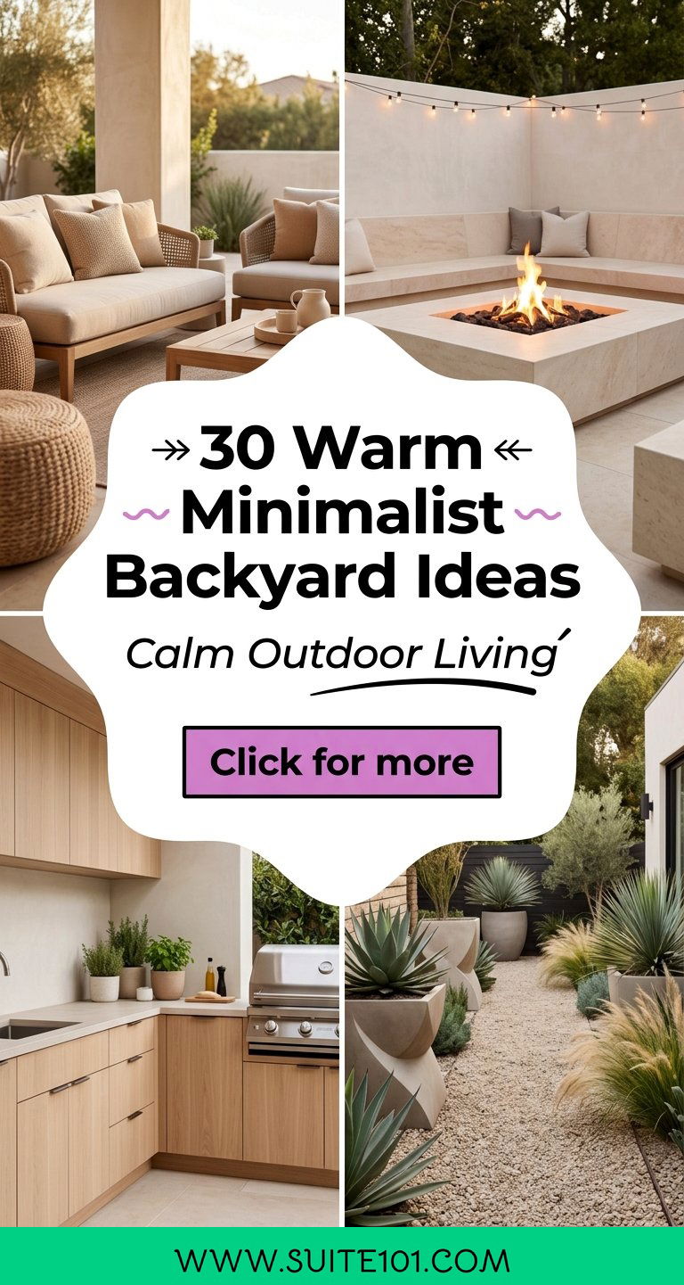 30 Warm Minimalist Backyard Ideas for Calm Outdoor Living - 30 Warm Minimalist Backyard Ideas for Calm Outdoor Living