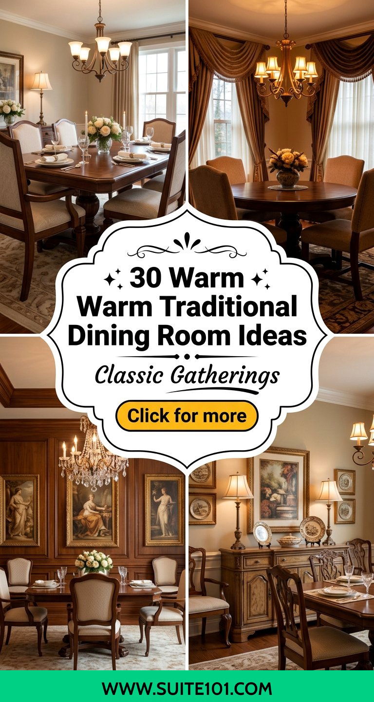30 Warm Traditional Dining Room Ideas for Classic Gatherings - 30 Warm Traditional Dining Room Ideas for Classic Gatherings