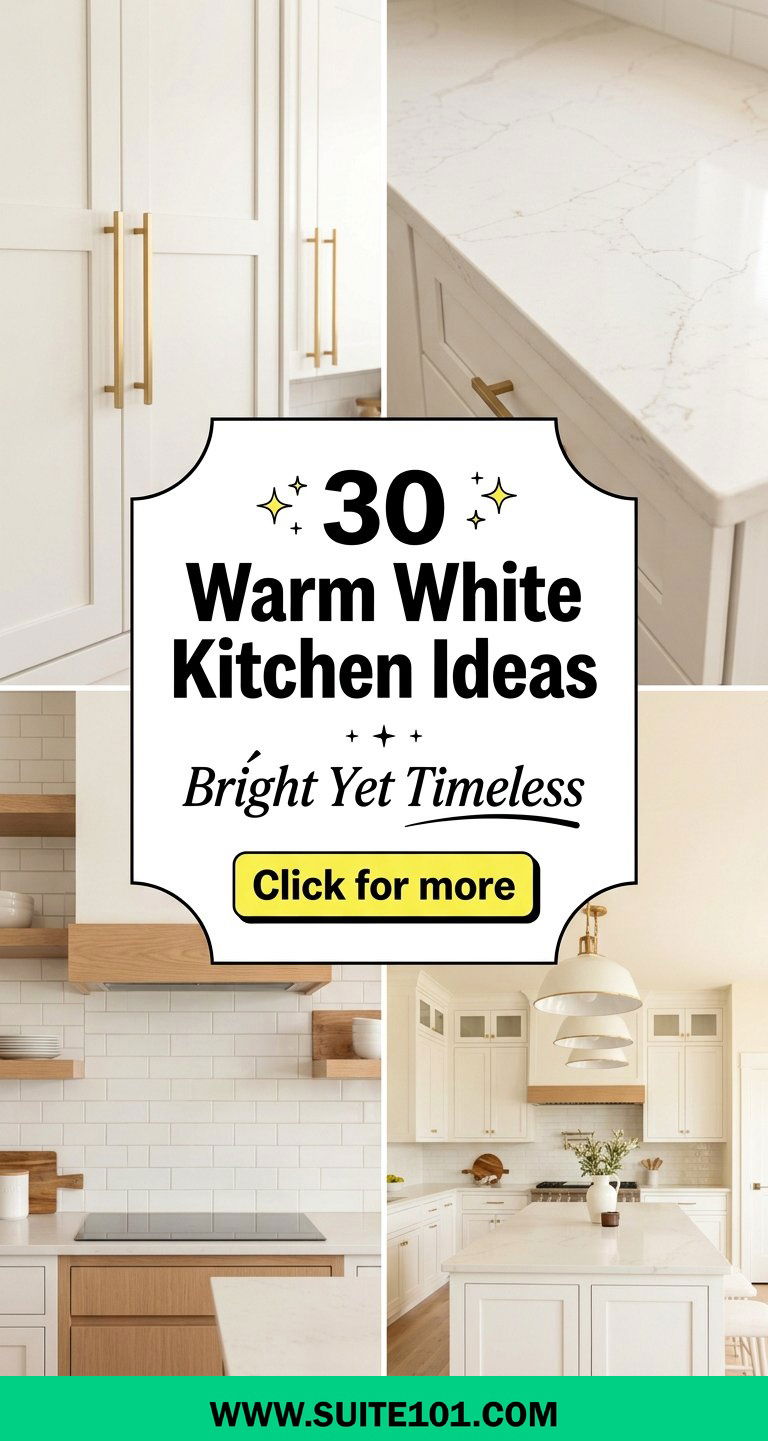 30 Warm White Kitchen Ideas for a Bright Timeless Remodel - 30 Warm White Kitchen Ideas for a Bright, Timeless Remodel