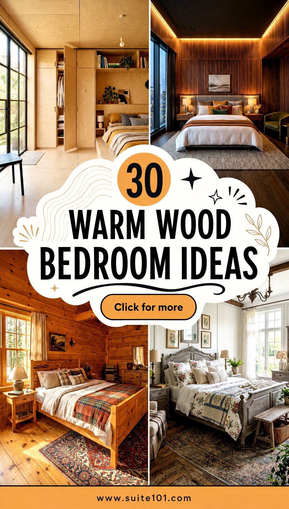 30 Warm Wood Bedroom Ideas for Cozy Style and Relaxing Nights - 30 Warm Wood Bedroom Ideas for Cozy Style and Relaxing Nights