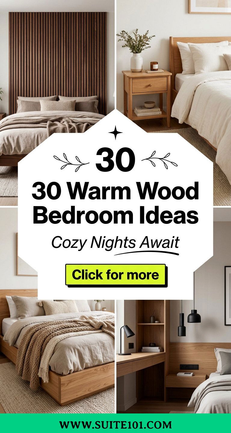 30 Warm Wood Bedroom Ideas for Cozy Style and Relaxing Nights - 30 Warm Wood Bedroom Ideas for Cozy Style and Relaxing Nights