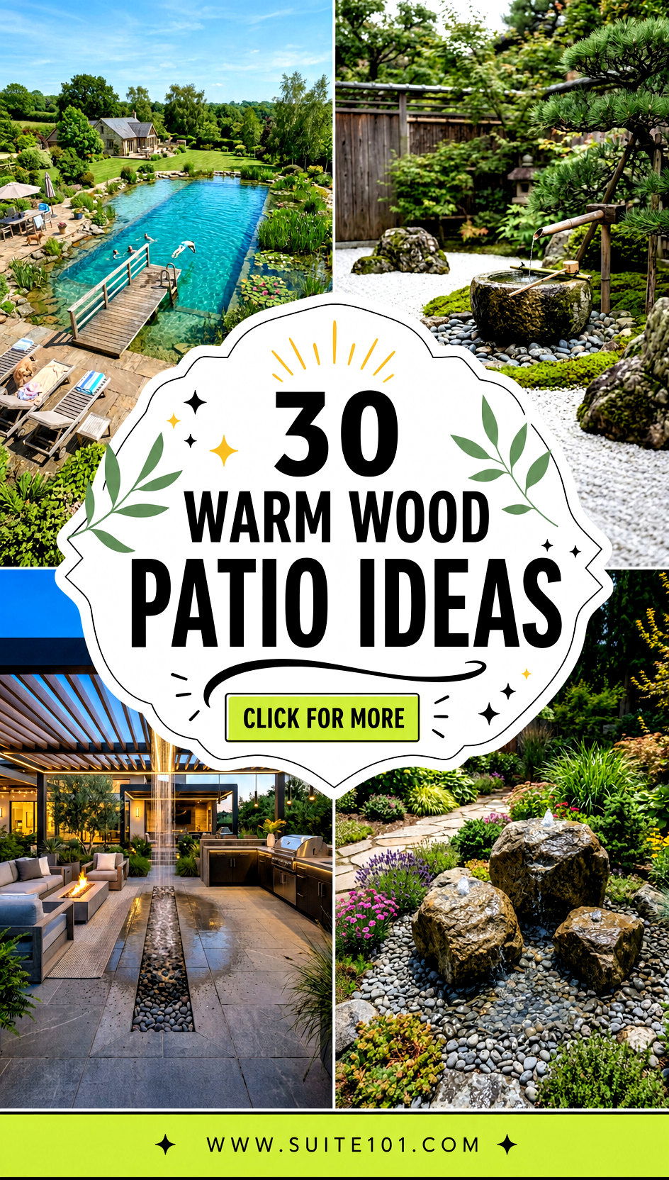 30 Warm Wood Patio Ideas for a Relaxing Outdoor Retreat - 30 Warm Wood Patio Ideas for a Relaxing Outdoor Retreat