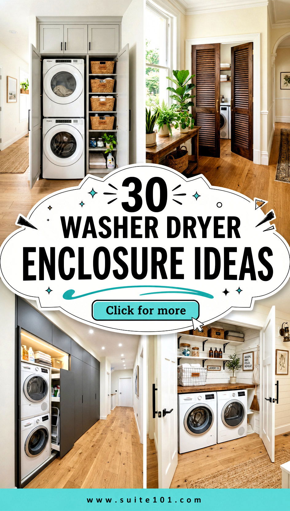 30 Washer Dryer Enclosure Ideas for a Neat Hidden Laundry Setup - 30 Washer Dryer Enclosure Ideas for a Neat, Hidden Laundry Setup
