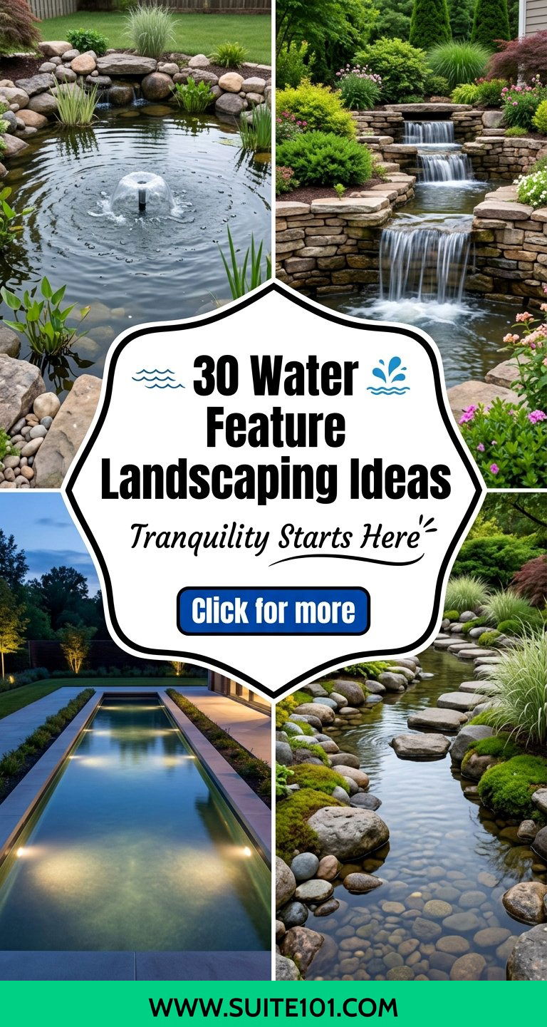 30 Water Feature Landscaping Ideas for a Tranquil Outdoor Space - 30 Water Feature Landscaping Ideas for a Tranquil Outdoor Space
