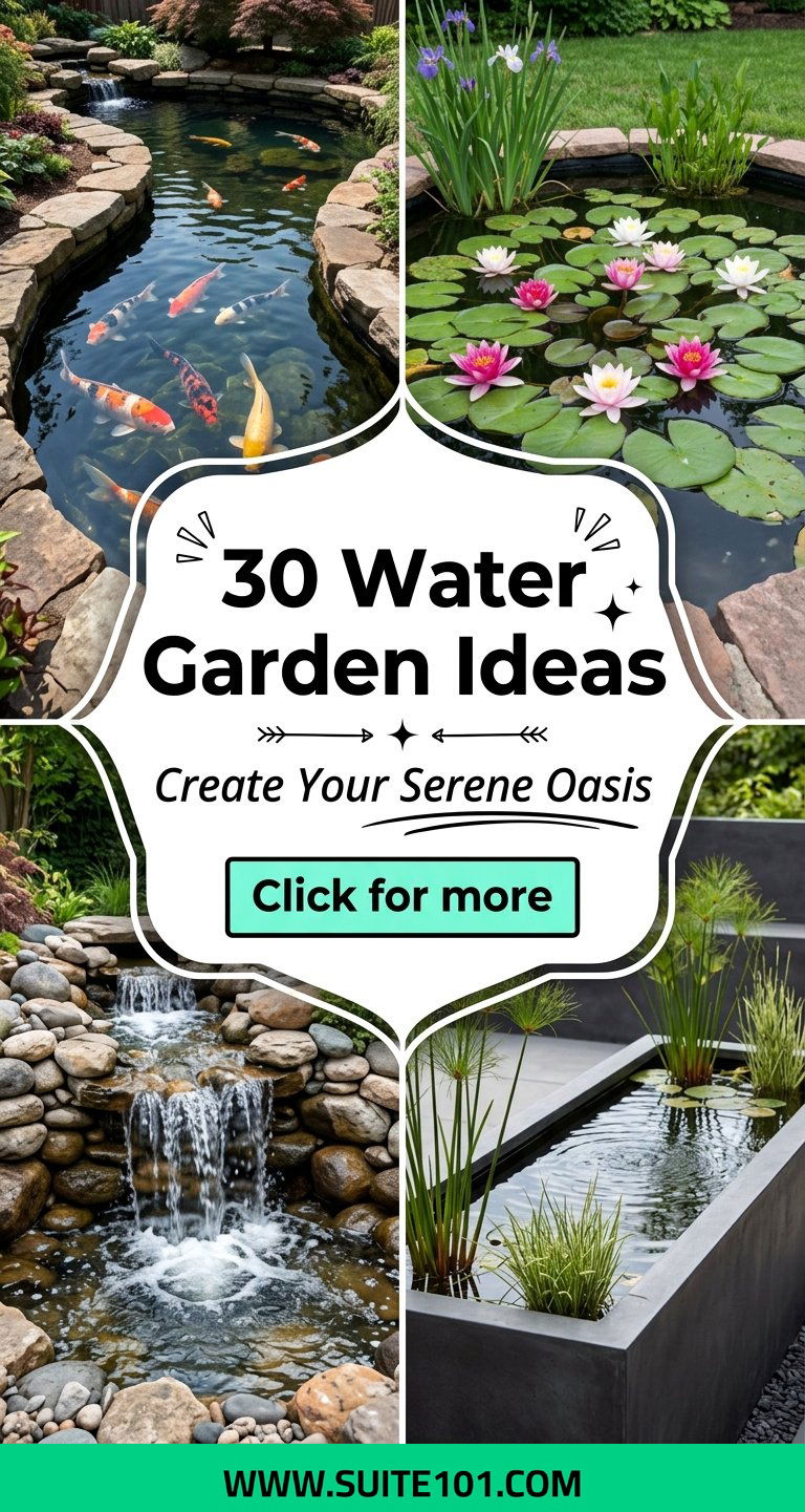 30 Water Garden Ideas to Build a Serene Backyard Oasis - 30 Water Garden Ideas to Build a Serene Backyard Oasis