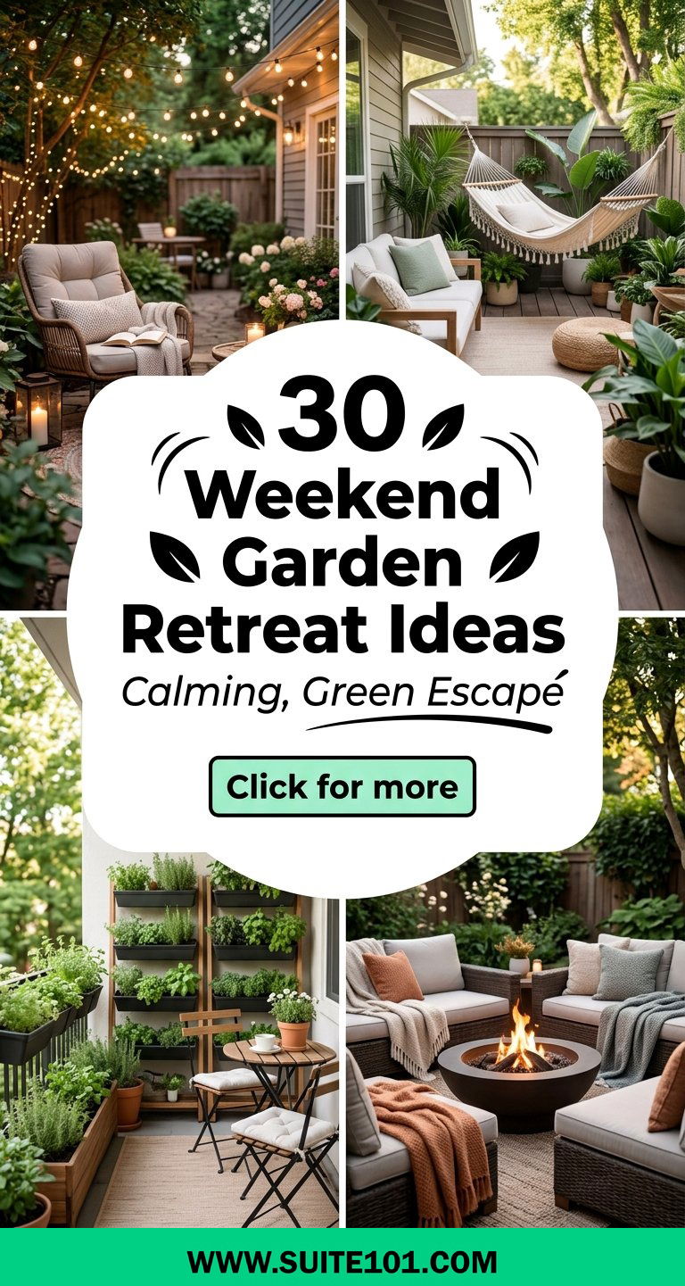 30 Weekend Garden Retreat Ideas for a Calming Green Escape - 30 Weekend Garden Retreat Ideas for a Calming, Green Escape
