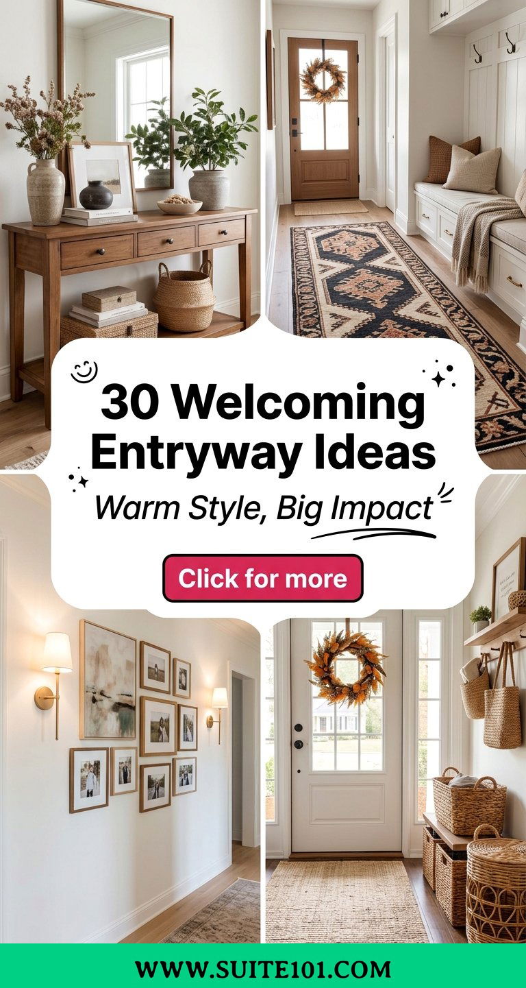 30 Welcoming Entryway Ideas to Greet Guests with Warm Style - 30 Welcoming Entryway Ideas to Greet Guests with Warm Style