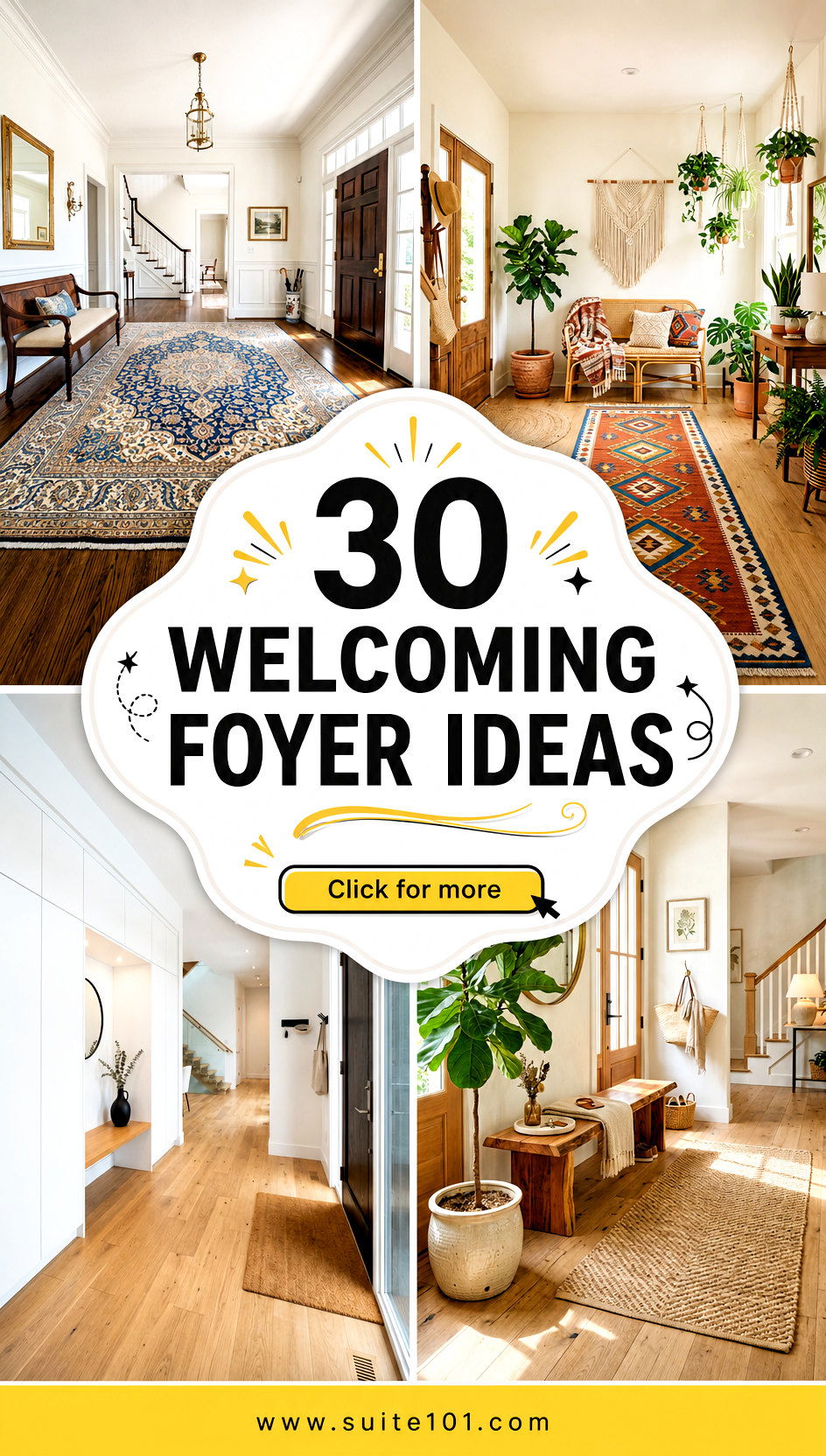 30 Welcoming Foyer Ideas for a Bright Beautiful First Impression - 30 Welcoming Foyer Ideas for a Bright, Beautiful First Impression