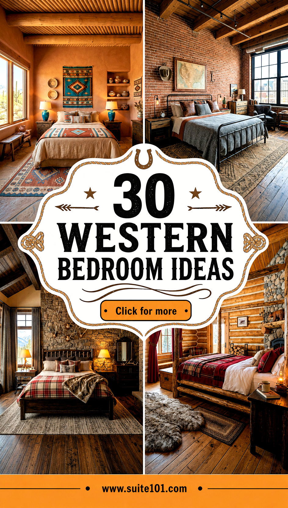 30 Western Bedroom Ideas for Rustic Comfort and Style at Home - 30 Western Bedroom Ideas for Rustic Comfort and Style at Home