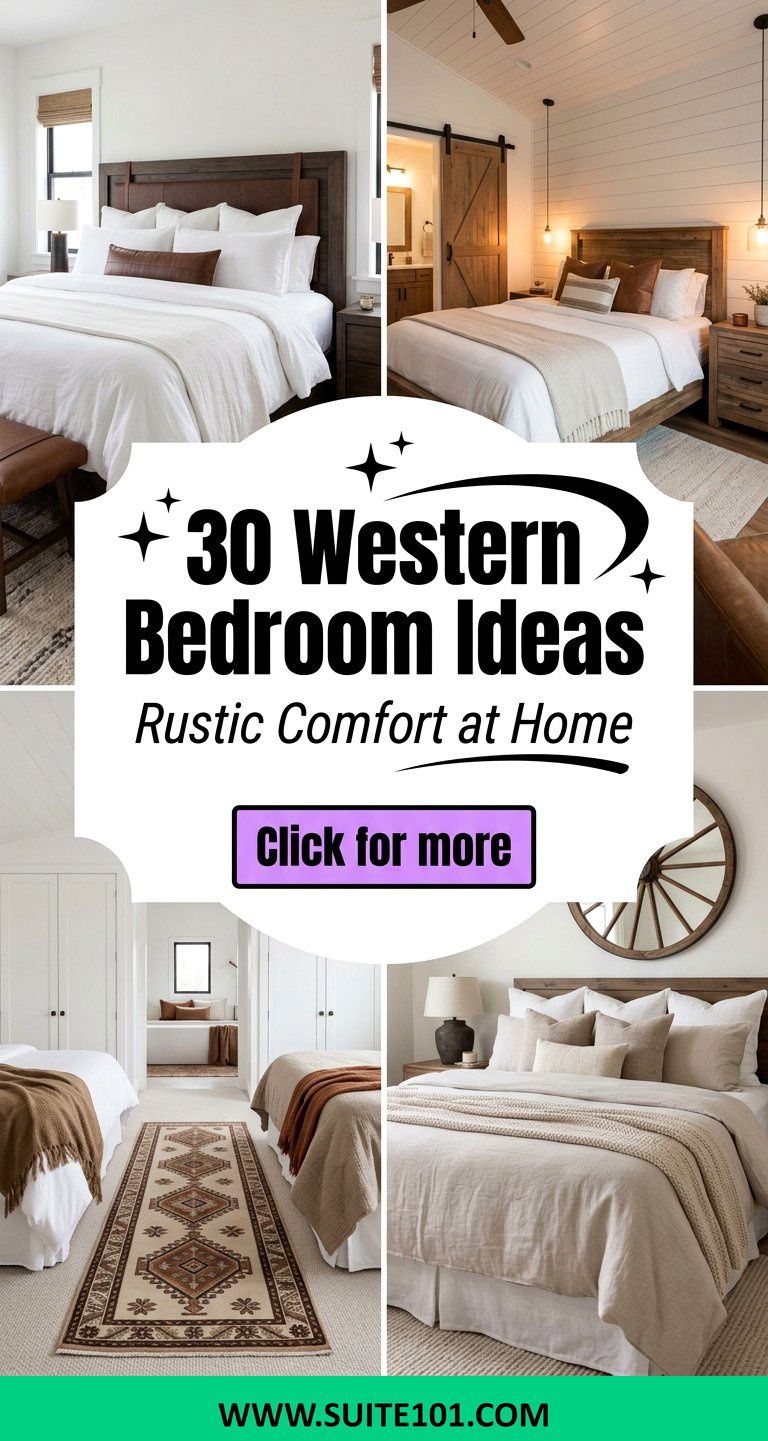 30 Western Bedroom Ideas for Rustic Comfort and Style at Home - 30 Western Bedroom Ideas for Rustic Comfort and Style at Home