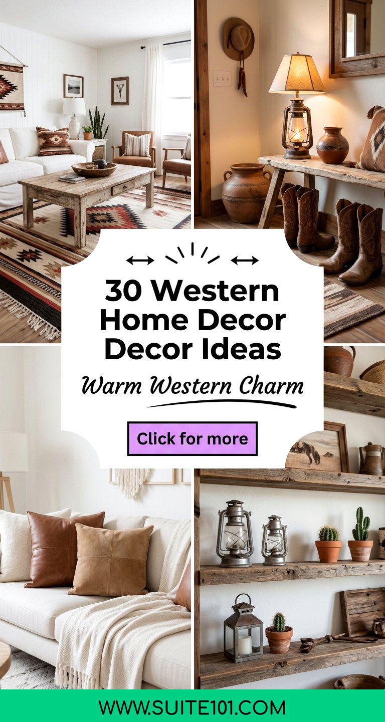 30 Western Home Decor Ideas to Warm Up Any Space Beautifully - 30 Western Home Decor Ideas to Warm Up Any Space Beautifully